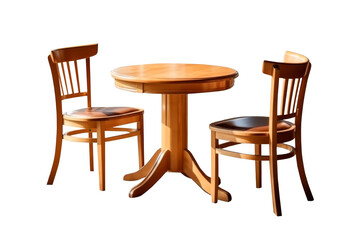 Outdoor and indoor living table and chairs set for home design minimalist style.