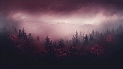 Burgundy Color Fog Background
