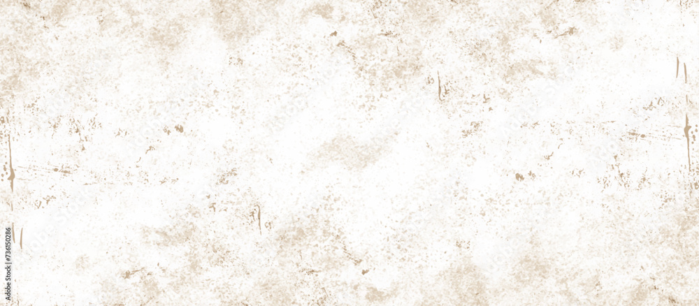 Wall mural abstract brown stains on white paper paint background texture .light brown concrete background textu