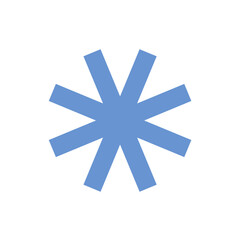 Blue asterisk icon