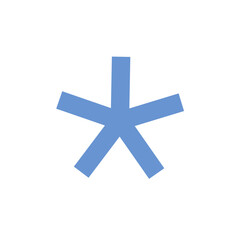 Blue asterisk icon