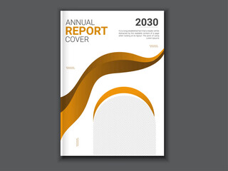 Brochure design, cover modern layout, annual report, poster, flyer in A4 with colorful triangles, geometric shapes for tech, science, market with light background.Annual report brochure flyer design .
