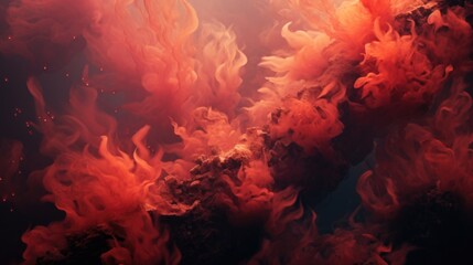 Coral fire background