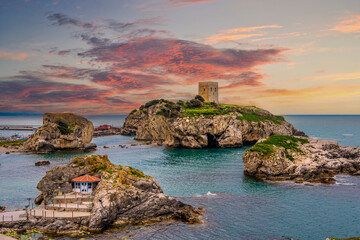 Sile Town Castle view in Istanbul 