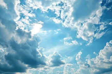 Tranquil Skies: Light Blue Cloudscape Background for Peaceful Outdoors
