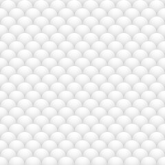 Delicate baby blanket. Geometric pattern of white balls. Light monochrome background of balloons. Seamless pattern. Background for paper, cover, fabric, textile, interior decor. 