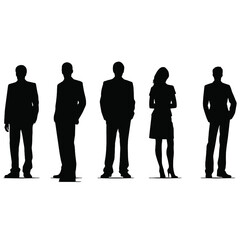 business people silhouette
