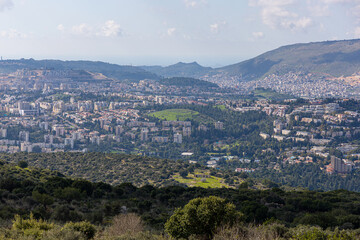 Fototapeta premium view of the city