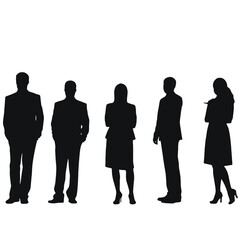 business people silhouette