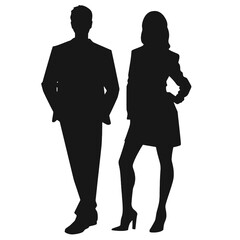 business people silhouette