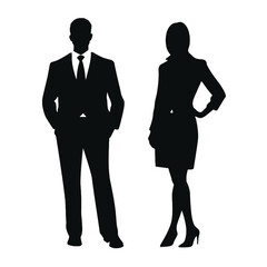 business people silhouette