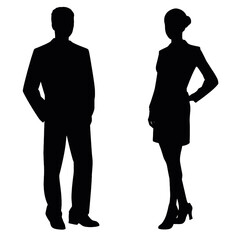 business people silhouette