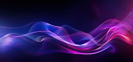 Abstract neon blurred wave background illustration