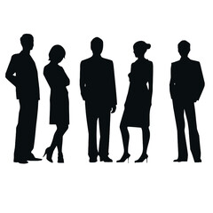 business people silhouette