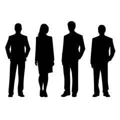 business people silhouette