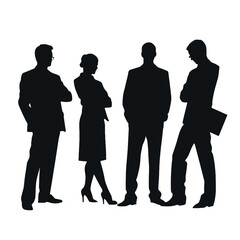 business people silhouette