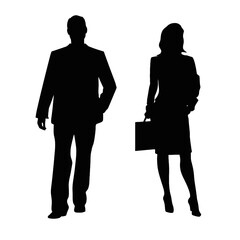 business people silhouette