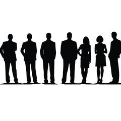 business people silhouette