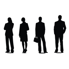 business people silhouette