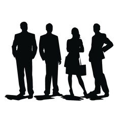 business people silhouette
