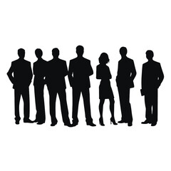 business people silhouette