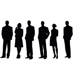 business people  silhouette