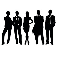business people  silhouette