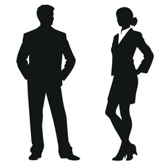 business people  silhouette
