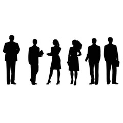 business people  silhouette