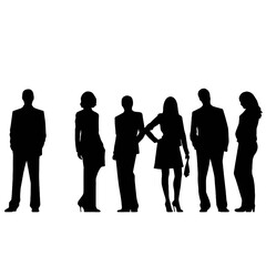 business people  silhouette