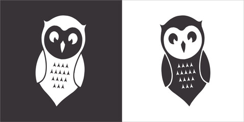 Illustration vector graphics of owl icon