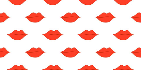 lips seamless pattern of  for textile design