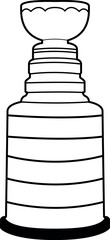 Ice Hockey Stanley Cup SVG Cut File for Cricut and Silhouette, EPS ,Vector, PNG , JPEG, Zip Folder