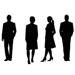 business people  silhouette