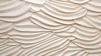 Light-toned textured wall panels for added visual  AI generated illustration