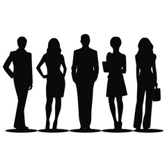 business people  silhouette