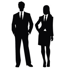 business people  silhouette