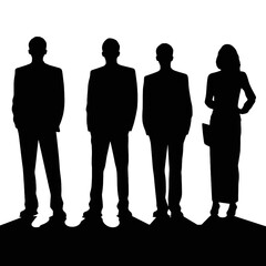 business people  silhouette