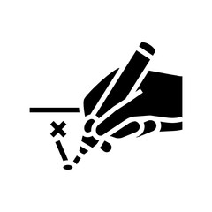 cautery surgery doctor glyph icon vector. cautery surgery doctor sign. isolated symbol illustration