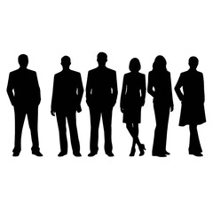 business people silhouette 
