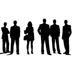 business people silhouette 