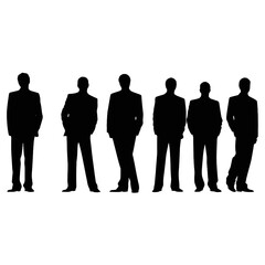 business people silhouette 