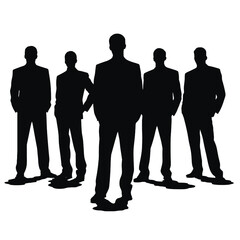 business people silhouette 