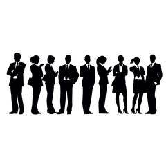 business people silhouette 