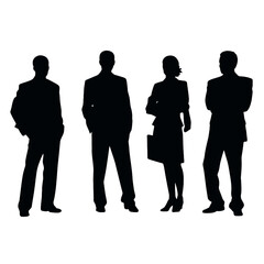 business people silhouette 