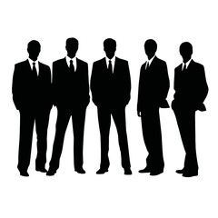 business people silhouette 