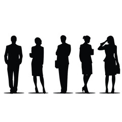 business people silhouette 