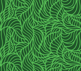 Fototapeta na wymiar abstract green leaves seamless pattern.
