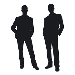 business people silhouette 