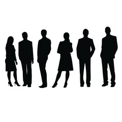 business people silhouette 